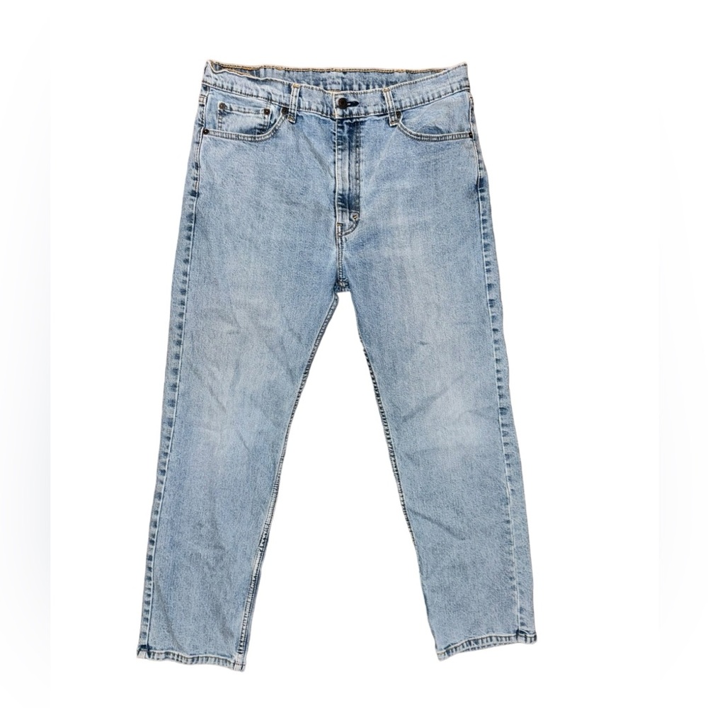 Levi’s 505 Straight Leg Light Wash Jeans Men’s 38X30 - Picture 1 of 7
